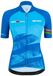 Santini Leader Uci World Tour Korte Mouw Wielertrui Blauw S Vrouw