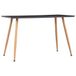 Maison Exclusive - Table de salle à manger gris et teinte chêne 120 × 60 × 74 cm MDF