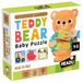 HEADU - Teddy Bear Baby Puzzel - De eerste educatieve basis van hout | puzzeldieren half fruit, educatief spel voor kinderen van 1-3 jaar, handmatigheid en logica, cadeau voor Kerstmis, Pasen, houten