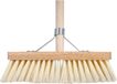 Talen Tools schrobbezem 30 cm met beugel en houten steel 120 cm