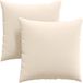 vidaXL - Zitkussens - 2 stuks - Stof - Beige - 60 x 60 cm