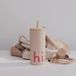 Design Letters Reisbeker 500 ml met Deksel en Rietje