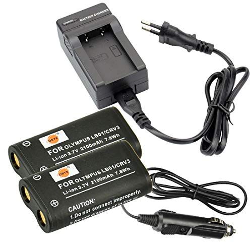 DSTE DSTE® (2 pak)Vervangende accu en DC78E reislader compatibel voor Olympus CR-V3 C3000 C3040 C-2100UZ C-211 C-211Z C-3000 C-3030 C-3030Z C-3040 C-3040Z C-40000 C-400000 C-5000000 C-5000000 C-5050505050505050500 C-50 50Z C-700 C-700UZ C-720