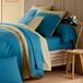 Icecat Taie D’oreiller Percale De Coton Géométrique Bleu 50x70 Cm