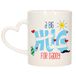Bellatio Decorations Cadeau koffie/thee mok voor papa - hartje oor - big hug - 300 ml - Vaderdag