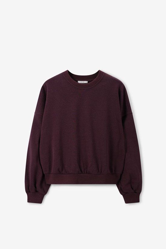 Sissy-Boy Donkerbruine sweater met lurex