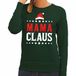 Bellatio Decorations Mama Claus Kersttrui Dames - Groen - Maat M