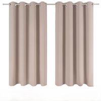 Blumtal Rideau occultant - 140 x 145 cm - Taupe - Set de 2