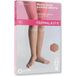 Farmalastic Chaussettes mi-mollet bout ouvert taille G camel 1 paire