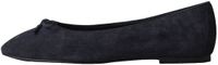 Next - Dames - N. Premium leren ballerina's met franjes en klittenbandsluiting - Blauw