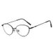 Lunettes ovales anti-lumière bleue à la mode - Noir
