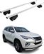 Omtec Omac Barres De Toit Pour Toyota Fortuner Ii 2015-2026 – City Crash Tested – Iso Pas 11154:2006 – Antivol Inclus – Charge Max 75 Kg – 2 Barres Argent
