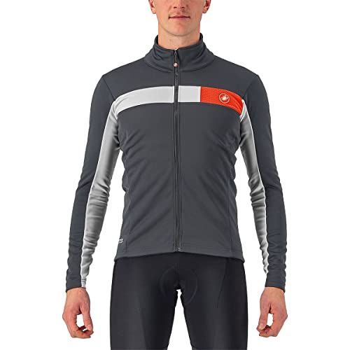 Castelli MORTIROLO 6S JACKET herenjas DARK GRIY/ZILVER GRIJS REFL XL