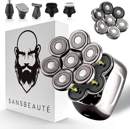 Sansbeauté® Skull Sharp PRO Magnetic 6-in-1 Scheerapparaat Mannen