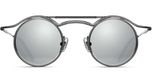 Matsuda Heritage 2903h Unisex Black Round Silver 43mm Sunglasses