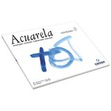 CANSON Guarro Acuarela blok gelijmd 1 pagina aquarelpapier fijnkorrelig, 240 g 20 vellen 32,5 x 46 cm wit