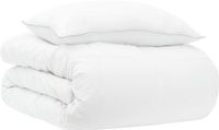 vidaXL Jaar Rond Dekbed Set 2 st 155 x 200 cm Alle seizoenen Wit