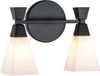 Elstead Lighting LED Wandlamp Bowtie | 3W 3000K 300Lm 830 | IP44 | Dimbaar | Matte Black