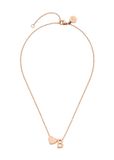 PURELEI Ketting Letter Heart B Roségoud 55 cm