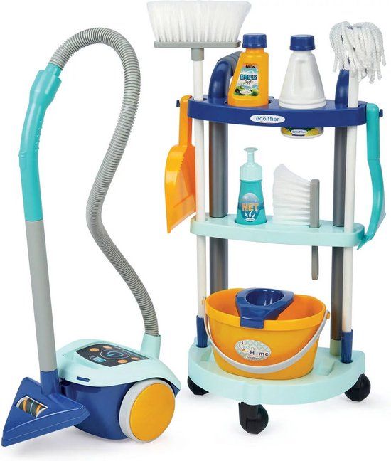 écoiffier Ecoiffier Clean Home Schoonmaakkar met Stofzuiger