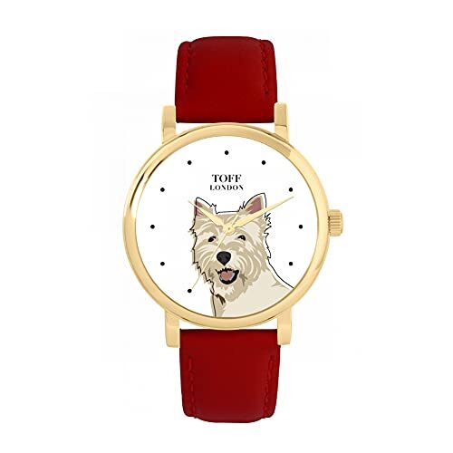 Toff London West Highland Terrier Hoofd Hondenhorloge