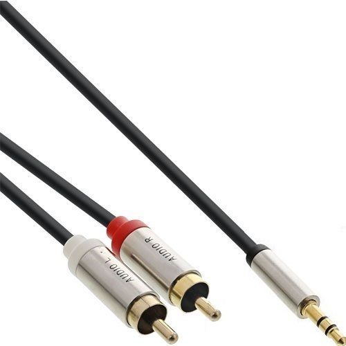 Inline 5.0m 3.5mm - 3.5mm Audio Kabel - Zwart