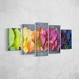 Homemania Wandfoto, 5, natuur-per woonkamer, meerkleurig, 100 x 3 x 60 cm, HM205PKNV-8, polyester, hout