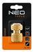 NEO tools 15-731 raccord tuyau d'eau 1/2" avec fonction d'arrêt