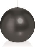 Trend Candles Bolkaars glad - zwart - 8 cm - 25 branduren - ronde kaarsen
