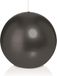 Trend Candles Bolkaars glad - zwart - 8 cm - 25 branduren - ronde kaarsen