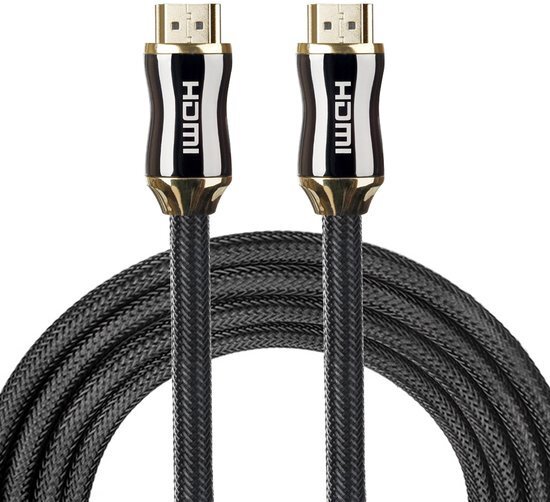 By Qubix HDMI kabel 5 meter 4K - HDMI naar HDMI - 2.0 versie - High Speed - HDMI 19 Pin Male naar HDMI 19 Pin Male Connector Cable - Black line