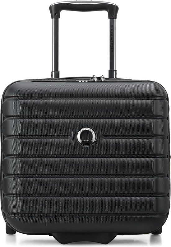 DELSEY PARIS Shadow 5.0 Underseater Trolley met laptopvak, 37cm, Zwart