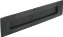 Intersteel Brievenbus rechthoekig met geveerde klep mat zwart