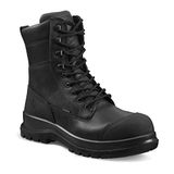 Carhartt F702905 Men’s Detroit Rugged Flex® Waterproof Insulated S3 High Safety Work Boot - Black-Black-46