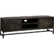 Tower Living TV meubel Casina 2-deurs - Teakhout - Metaal - Zwart