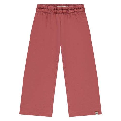 Stains&Stories wide leg casual broek roze