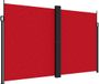 vidaXL Pare-soleil rétractable 200x1000 cm rouge