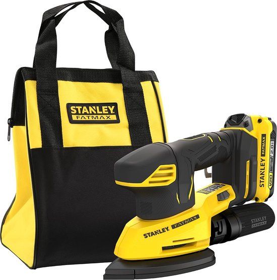 Stanley Fatmax V20 18V Detailschuurmachine | Incl. 2.0Ah accu, oplader & tas