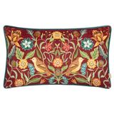 Evans Lichfield Meidoorn Vogels Chenille Piped Feather Gevuld Kussen