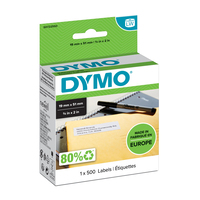 DYMO LabelWriter Labels - 19 x 51 mm - White - 500 Labels