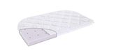 Träumeland T030722 - matras voor bijzetbed Brise Light 88 x 50 cm, 2 afgeronde zijden