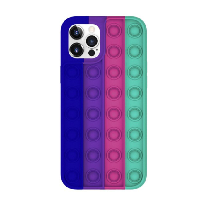 Lewinsky Lewinsky iPhone 6S Pop It Hoesje - Silicone Bubble Toy Case Anti Stress Cover