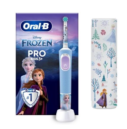 Oral-B Pro 1 Cross Action Elektrische Tandenborstel - Voor Kinderen - Meerkleurig - Roterend-Oscillerend - Oplaadbaar