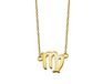 Jwls4u Maagd Ketting Gold-Plated Zodiac ZN009G