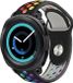 Strap-it Bracelet en silicone pour montre connectée - Convient pour Samsung Gear Sport - Noir Coloré