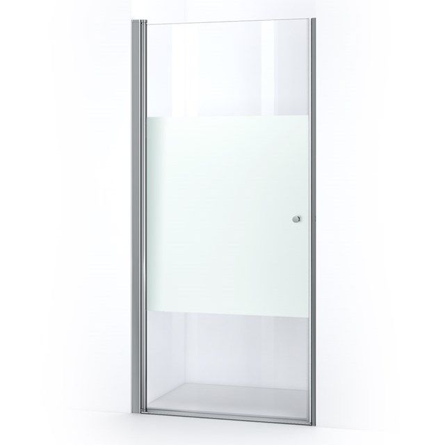 Maxaro Douchedeur Matte Strook 100cm Draaideur Zircon Comfort