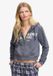 Superdry Athletic Essentials Hoodie met rits relaxed pasvorm - Dames - Hoodies - Maat 10 - Baumwolle - Graphite Grey