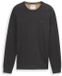 Tom Tailor Gebreide trui van katoen Maat XXXL Black Grey Melange