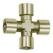 Kruisstuk, RIEGLER Kruisstuk, 4 x binnen, G 1/4, SW 13, messing vernikkeld