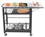 Chariot de grill en acier inoxydable à 3 étagères
